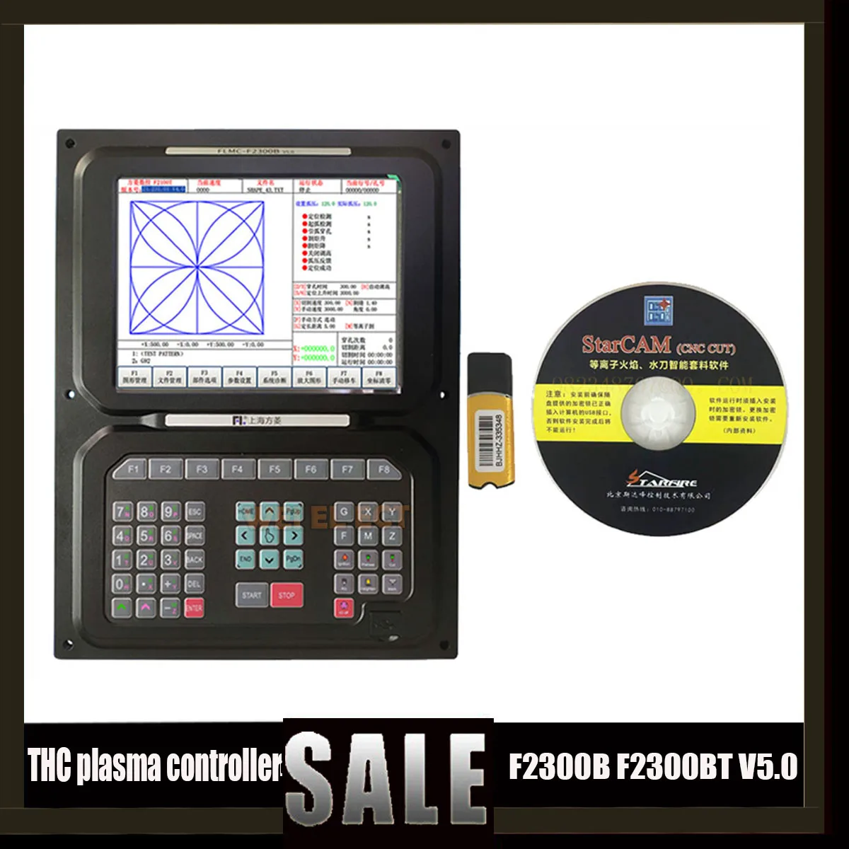 

The New Cnc Thc Plasma Controller F2300b/f2300bt V5.02 Axis Linkage Cnc System Is Suitable For Flame And Plasma Cutting Machines