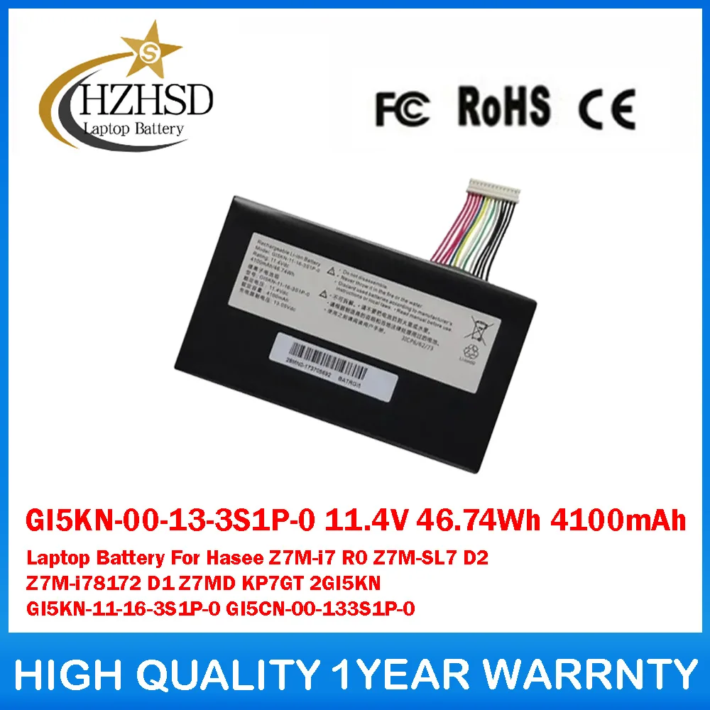 

GI5KN-00-13-3S1P-0 11.4V 46.74Wh 4100mAh Laptop Battery For Hasee Z7M-i7 R0 Z7M-SL7 D2 Z7M-i78172 D1 Z7MD KP7GT 2GI5KN