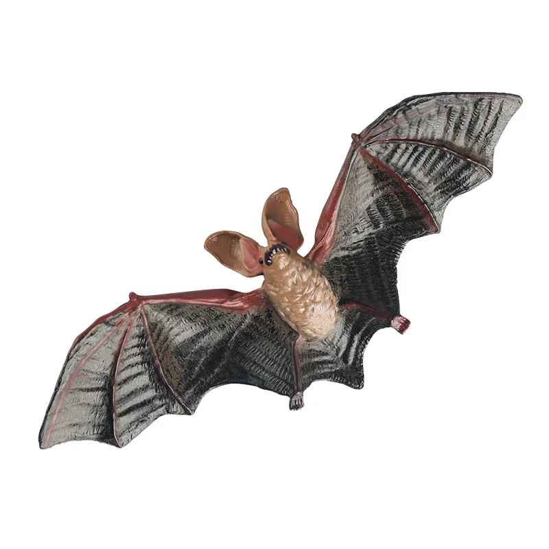 Simulation static solid animal models Children's cognitive toys Flying animals Bat flying bats hand-made ornaments