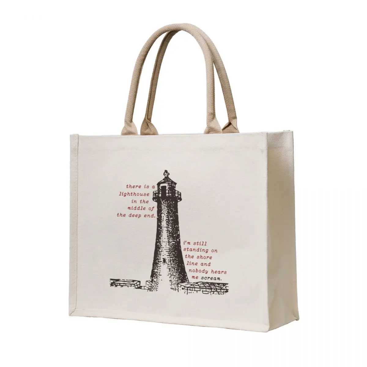 

the lighthouse - halsey: if i can't have love, i want power Tote Bag Reusable bags canvas shopping bag Shopper bag