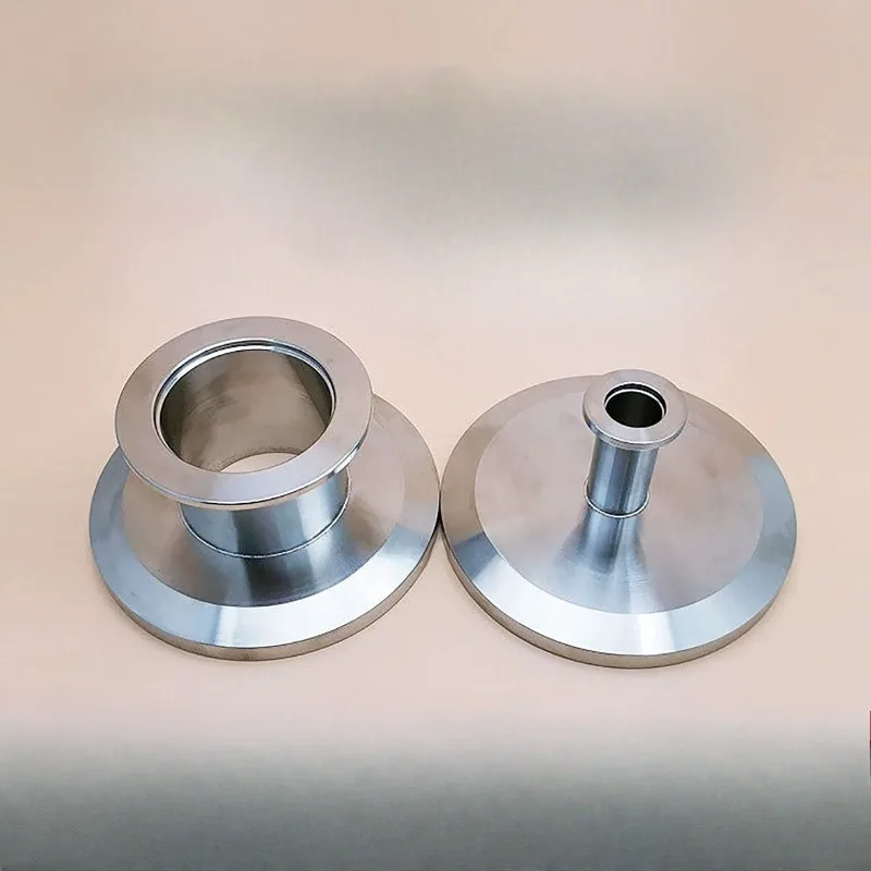 KF60 KF80 KF10 Vacuum Tri Clamp Reducer Large and Small Head SS304 Stainless Steel Pipe Fitting Reducing Joint Adapter