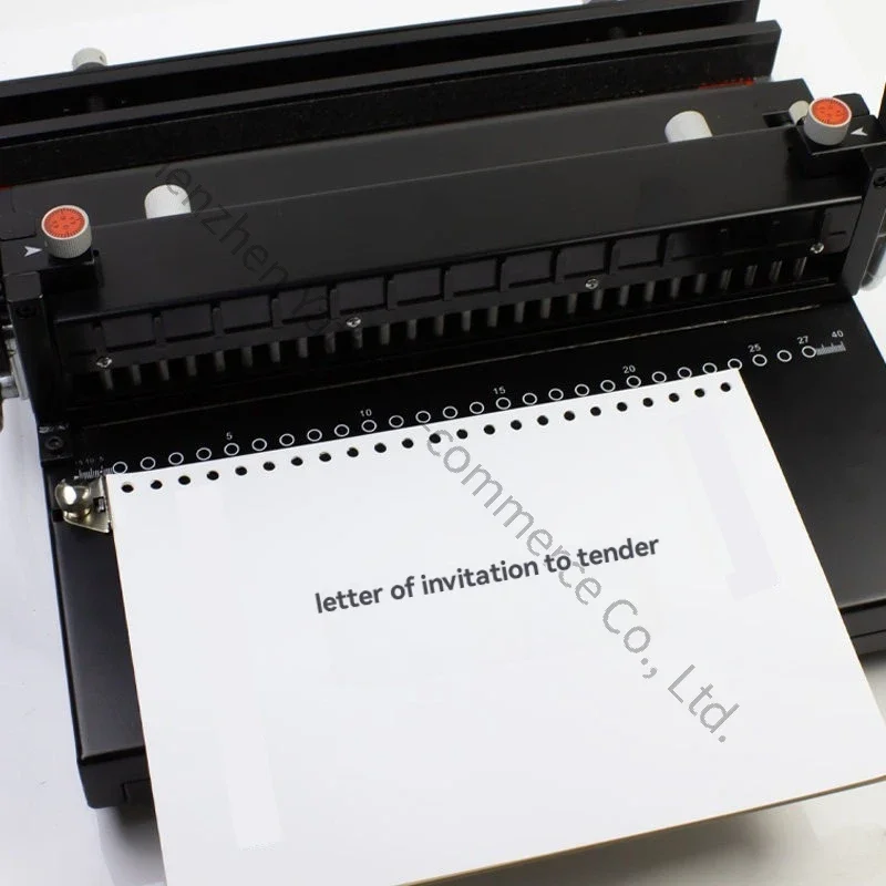 34-Hole Double Coil Iron Ring Binding Machine Clamp Tender Loose-leaf  A434 Clamp 2:1 Double Buckle 1-350 Practical 2-in-1