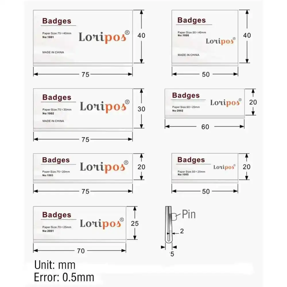 Distintivi con nome identificativo dei dipendenti dei lavoratori degli studenti in acrilico con logo personalizzato magnetico Distintivi con spilla