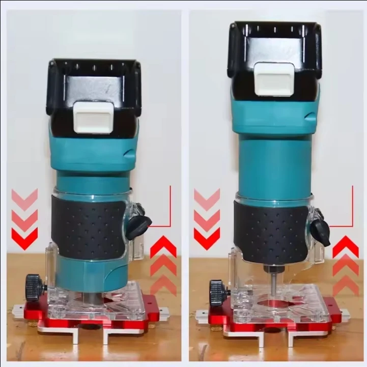 1pc Versatile 2-in-1 Wood Router Slotting Locator & Edge Trimmer - Durable Aluminum & Bakelite Router Bits for Woodworking