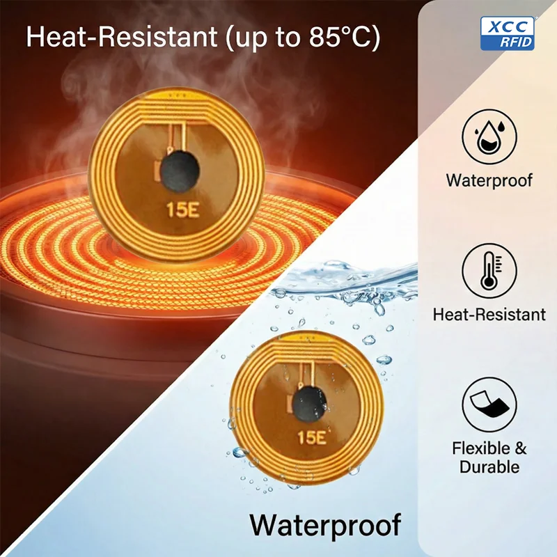 NTAG213 NFC Sticker 15mm RFID Tag 13.56MHz Programmable Adhesive Label for Phone Pairing Access Control Retail view 6