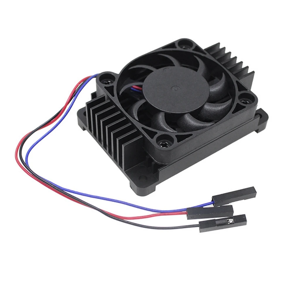 T19C For Raspberry Pi CM4 Aluminum Alloy CNC Extreme Heat Sink Cooling Fan Compute Module 4 PWM Speed Control Fan Heatsink