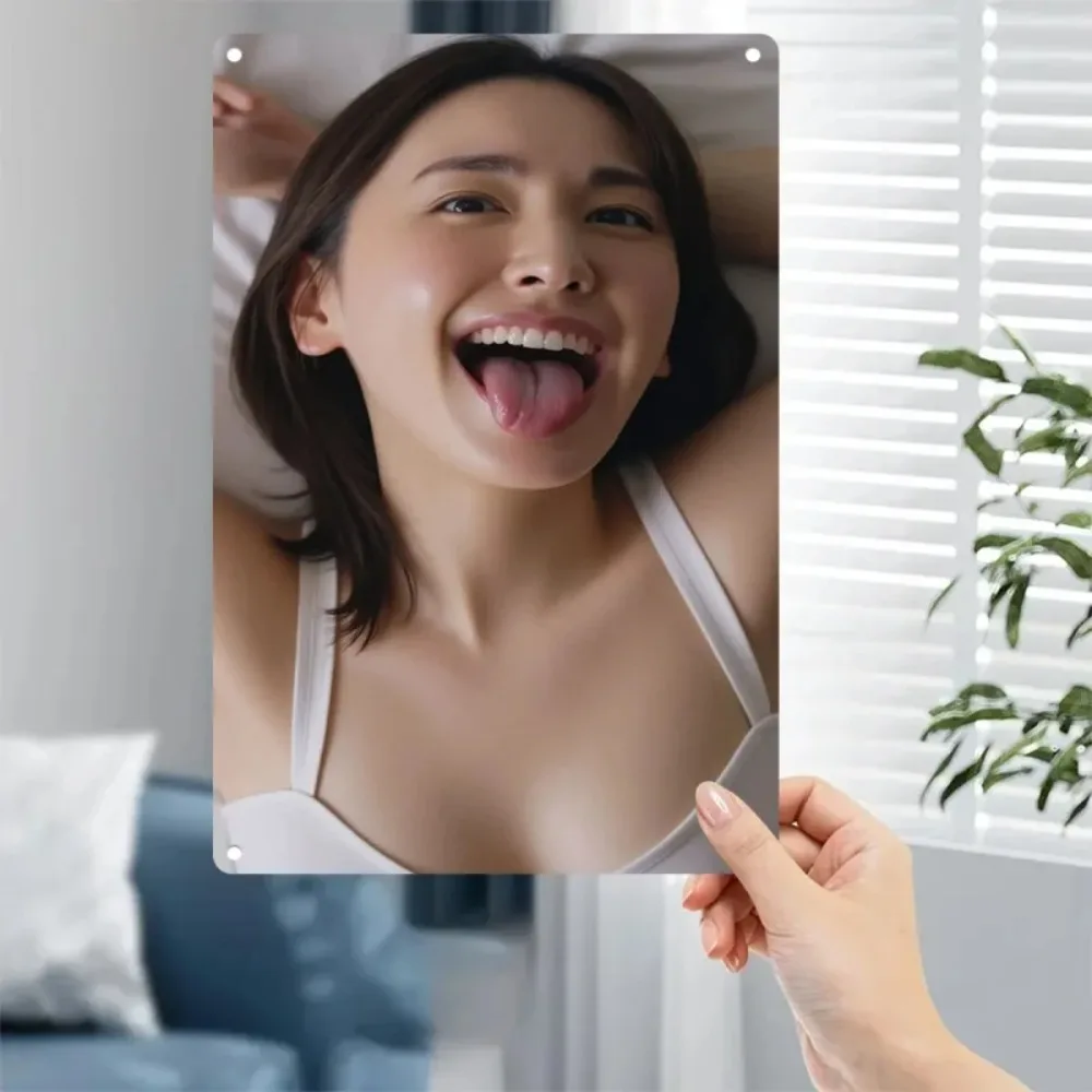 

Wooden Photo Frame Plaque Rustic Wall Decor Sign for Home Cafe Poster Certificate Durable Easy Mount Metal Art Panel