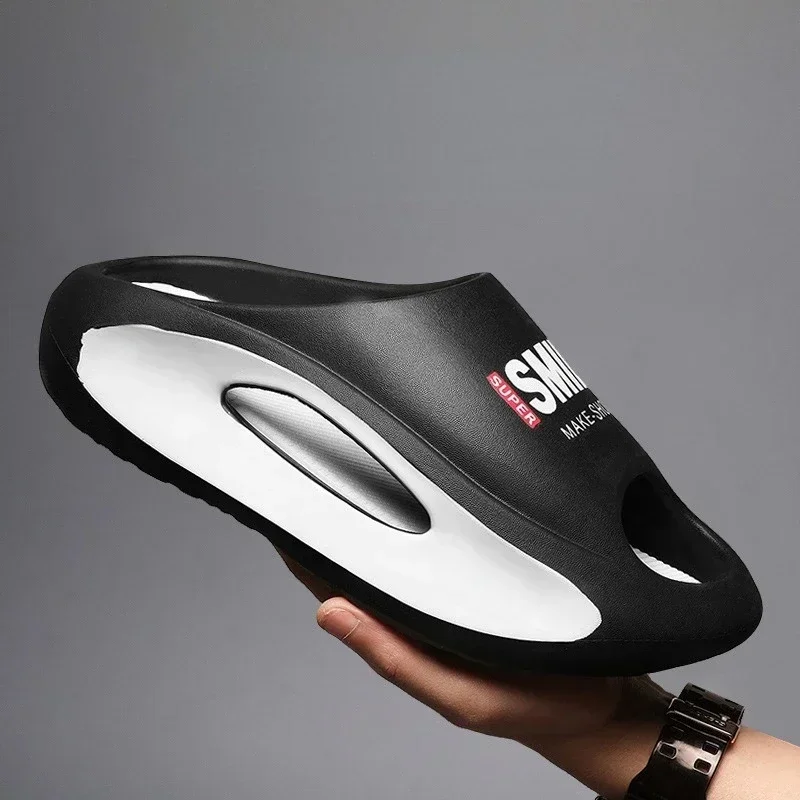 

2025 New Summer Slippers for Men Women Eva Soft Bottom Slippers Thick Bottom Comfortable Shock-absorbing Lightweight Beach Shoes