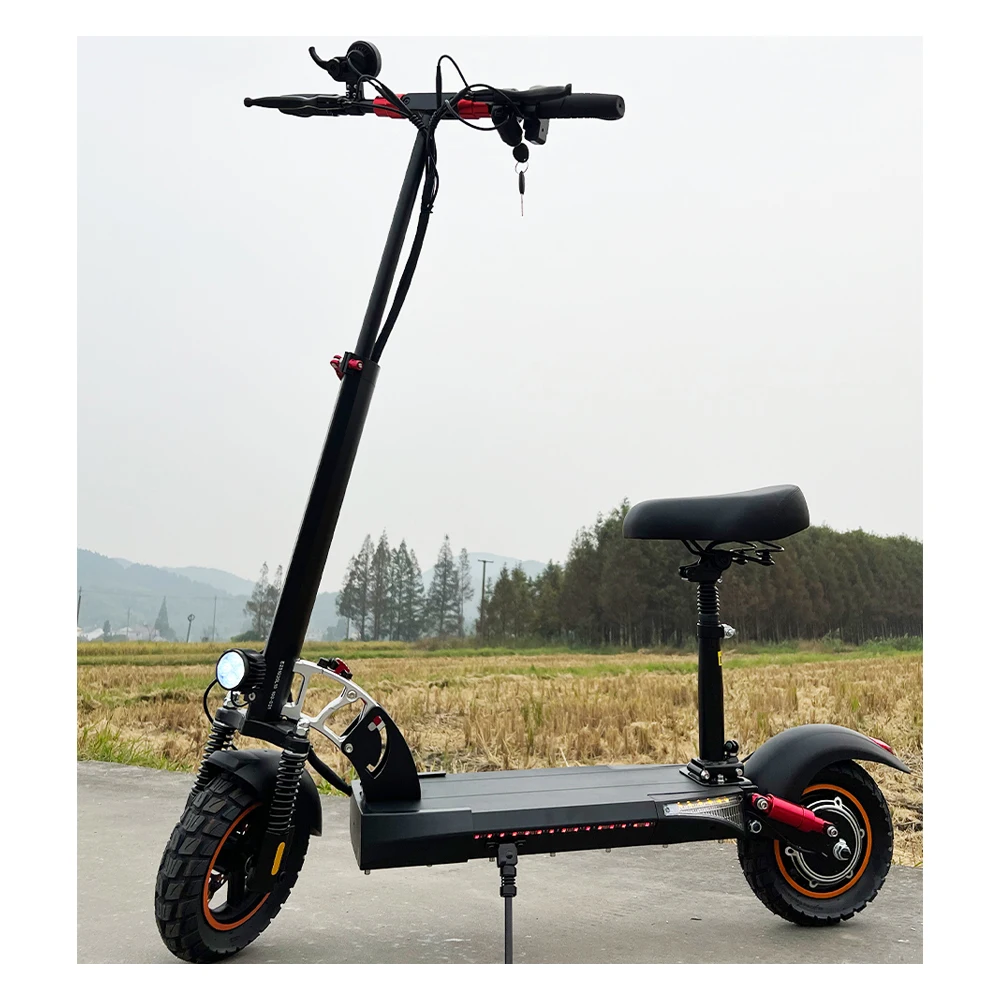 

STLF China Factory 800w Powerful Dual Motor 48v Off-road Scooter Adjustable Height Adult Folding Fast Electric Scooter Custom