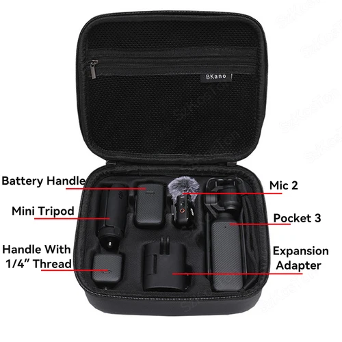 Imagen 2 del producto Bolsa de almacenamiento portátil para DJI Pocket 3, Estuche de transporte, bolso de hombro, cuerpo de cámara de mano, bolso para Osmo Pocket 3, accesorios