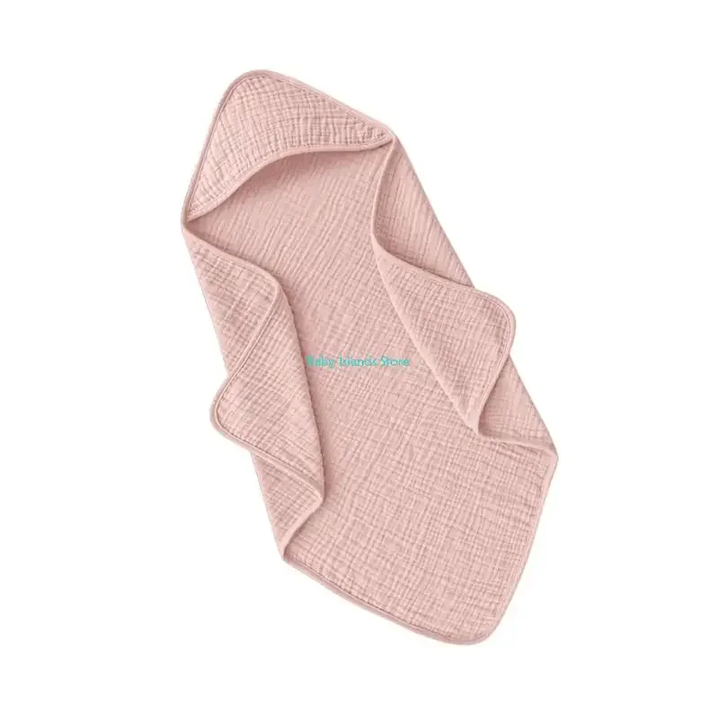 Toalla con capucha para bebé K92D, envoltura de baño suave, manta envolvente de algodón, transpirable para baño y Hospital
