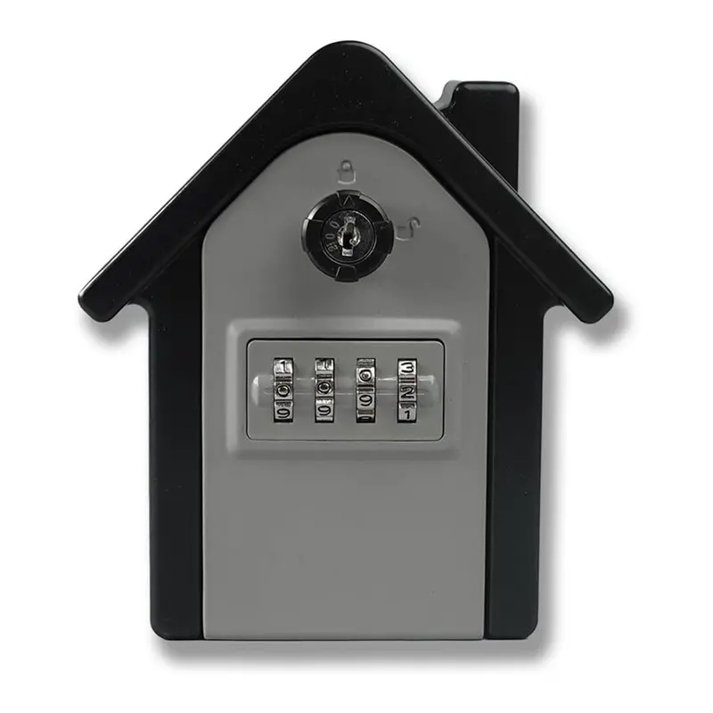 [NEW A09R!】 Key Safe With Push Button Code Lock Box Combination In House Look Outdoor Metal Wall Mount Key Box