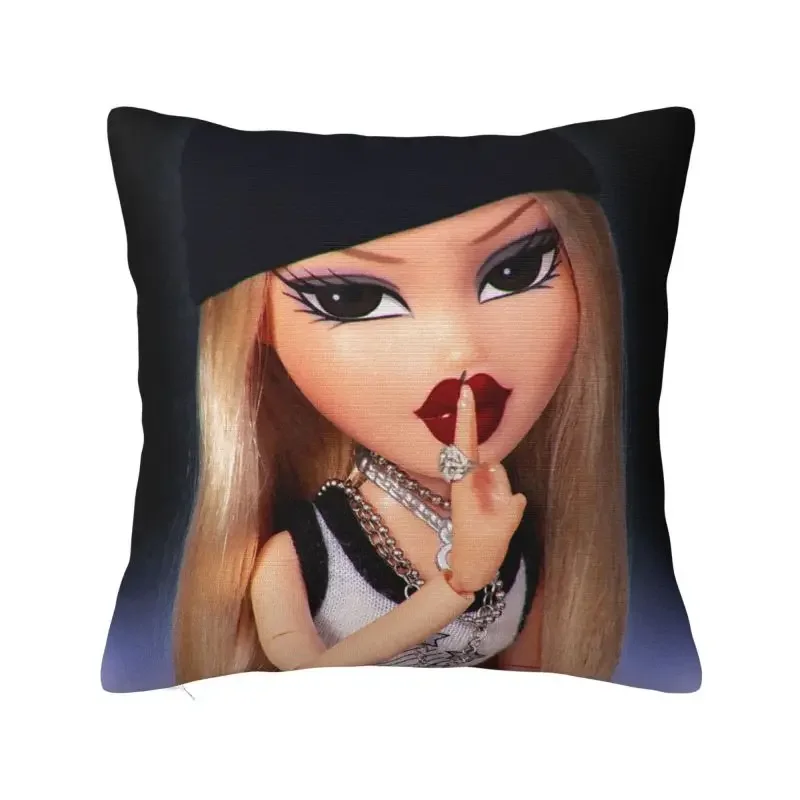 Bratz Doll Pillow Covers Home Decor Modern Tv Movie Cartoon Cushions for Sofa Square Pillowcase