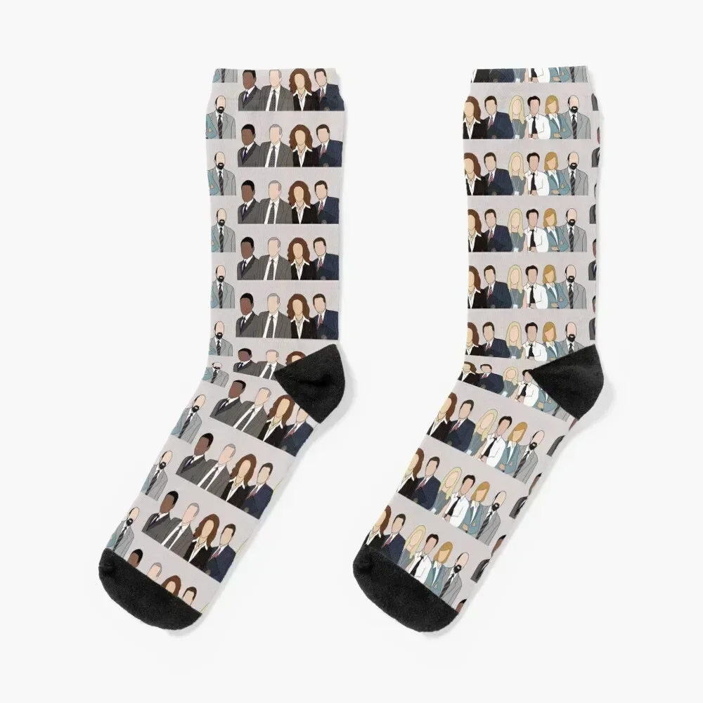 

the west wing cast Socks essential Hiking boots compression bright garter Socks Men's Women's