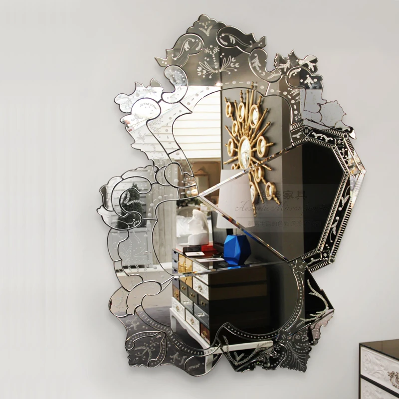 Mirror Large Mirrors Golden Full Body Standing Round Modern Home Decoration Liquidation Living Room Hand Espejo Cabinets Big