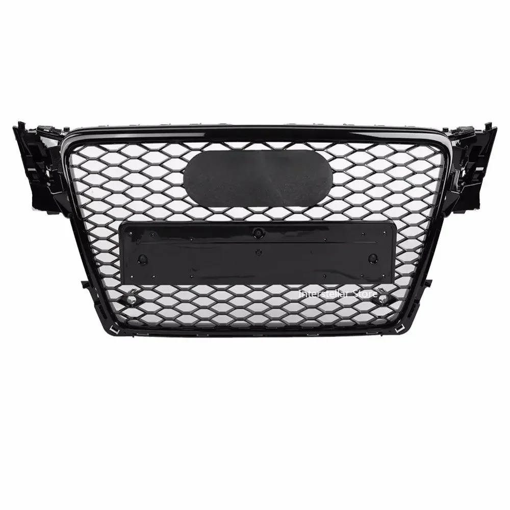 

Front Sport Hex Mesh Honeycomb Hood Grill for Audi A4/S4 B8 2009 2010 2011 2012 For RS4 Style