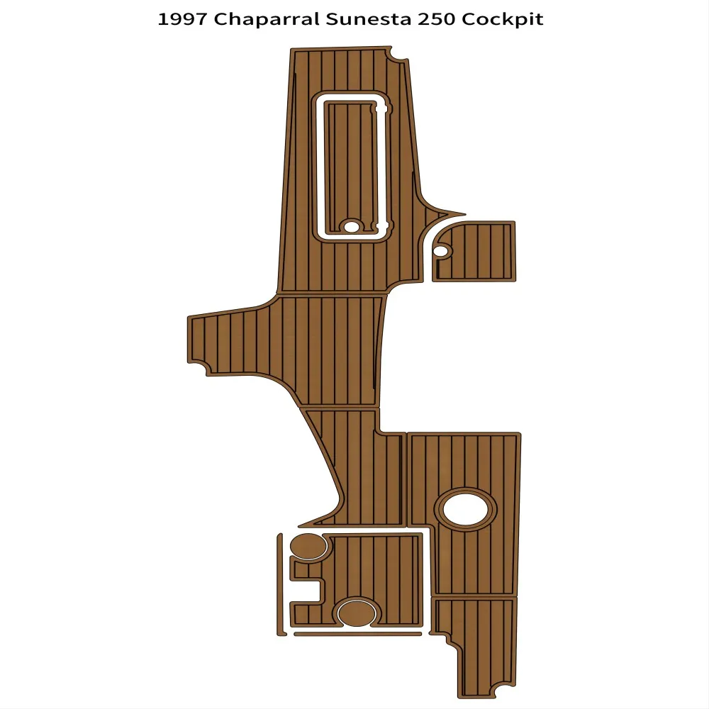 1997 Chaparral Sunesta 250 Cockpit Boat EVA Foam Faux Teak Deck Floor Pad Mat