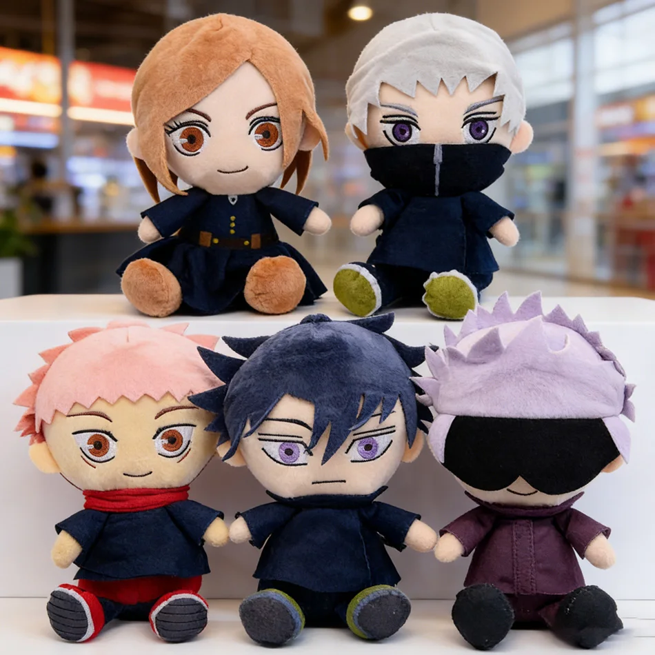 

Jujutsu Kaisen Plush Satoru Gojo Fushiguro Megumi Itadori Yuji Inumaki Toge Anime Figre Stuffed Kawaii Doll Детская подарочная игрушка