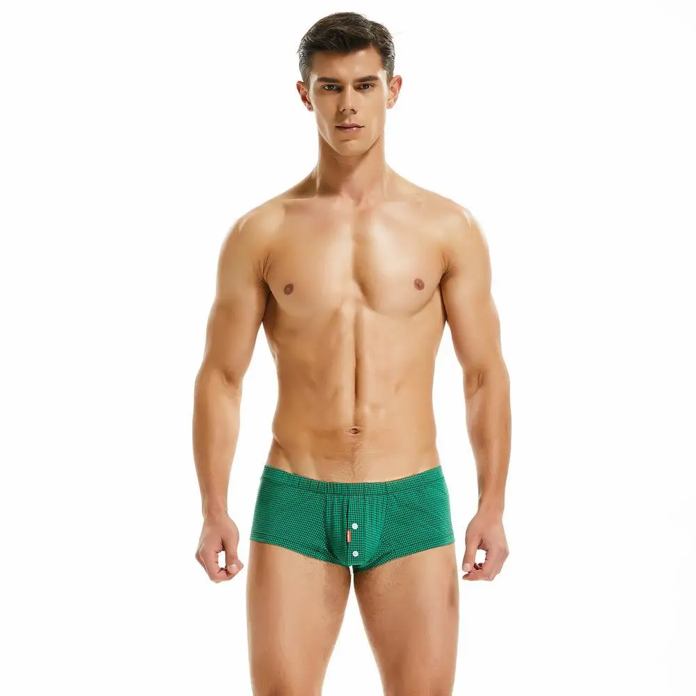Men's Three Quarter Checkered Shorts Breathable Cool Sensation Home Wear Spring Season  Neck Short Pants Home Comfortable...