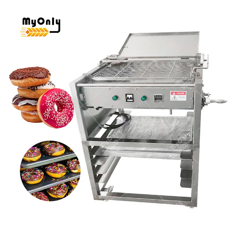 Glaze Cream Coating Icing Machine Donut Decorating Glazing Maker Chocolate Coating Machine Chocolate Glazing Machine