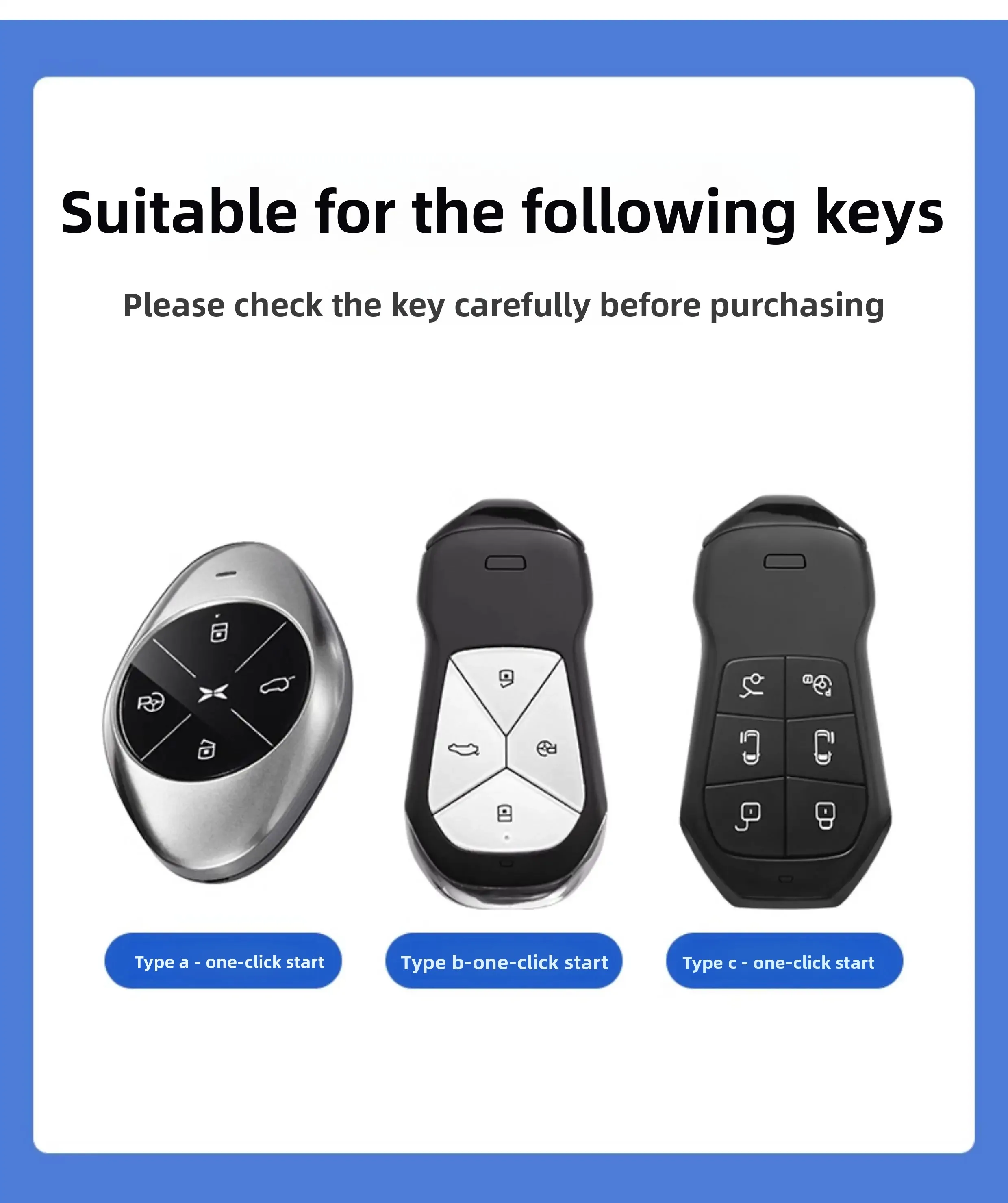 Suitable for 26 Xiaopeng X9 key sets G6 bags P7i shells G9 buckles P5 minimalist G3 new models p7/p5/g3i buckles G3 old