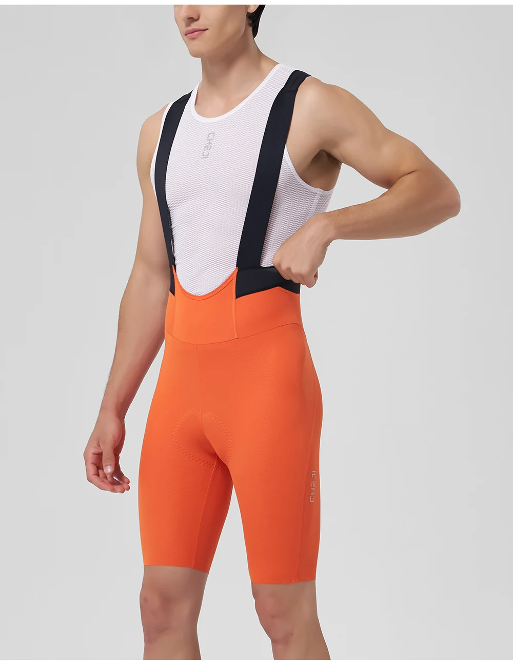 Cheji Herren-Radlerhose Schnelltrocknend Atmungsaktiv Nahtlos Verarbeitet mit Belgischem Schaumstoffpolster für Komfortables 6-Stunden-Fahren – Detail 9