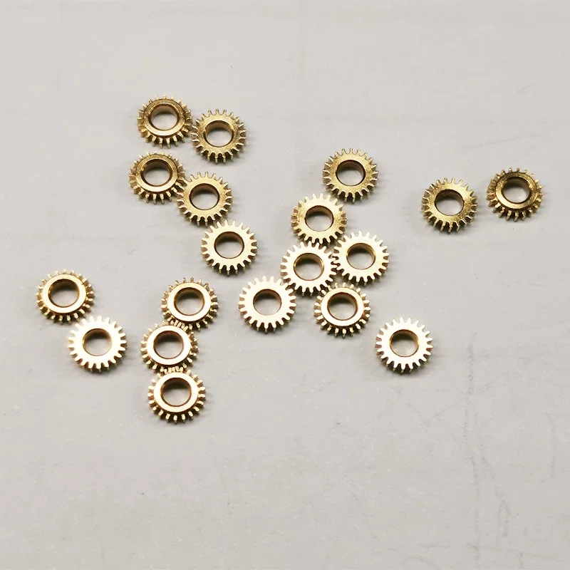 5pcs  0.2 Mod 21 Teeth with 2.1mm Bore (Loose Fit for 2.0mm Shaft),for DIY Motor & Machinery Precision Brass Micro Spur Gear