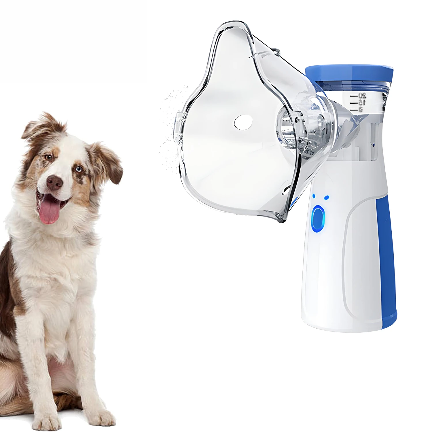 Pet Nebulizer Inhaler for Cat & Dog Asthma Treatment Easy-to-Use Veterinary Respiratory Relief Device Pet Breathing Equipment