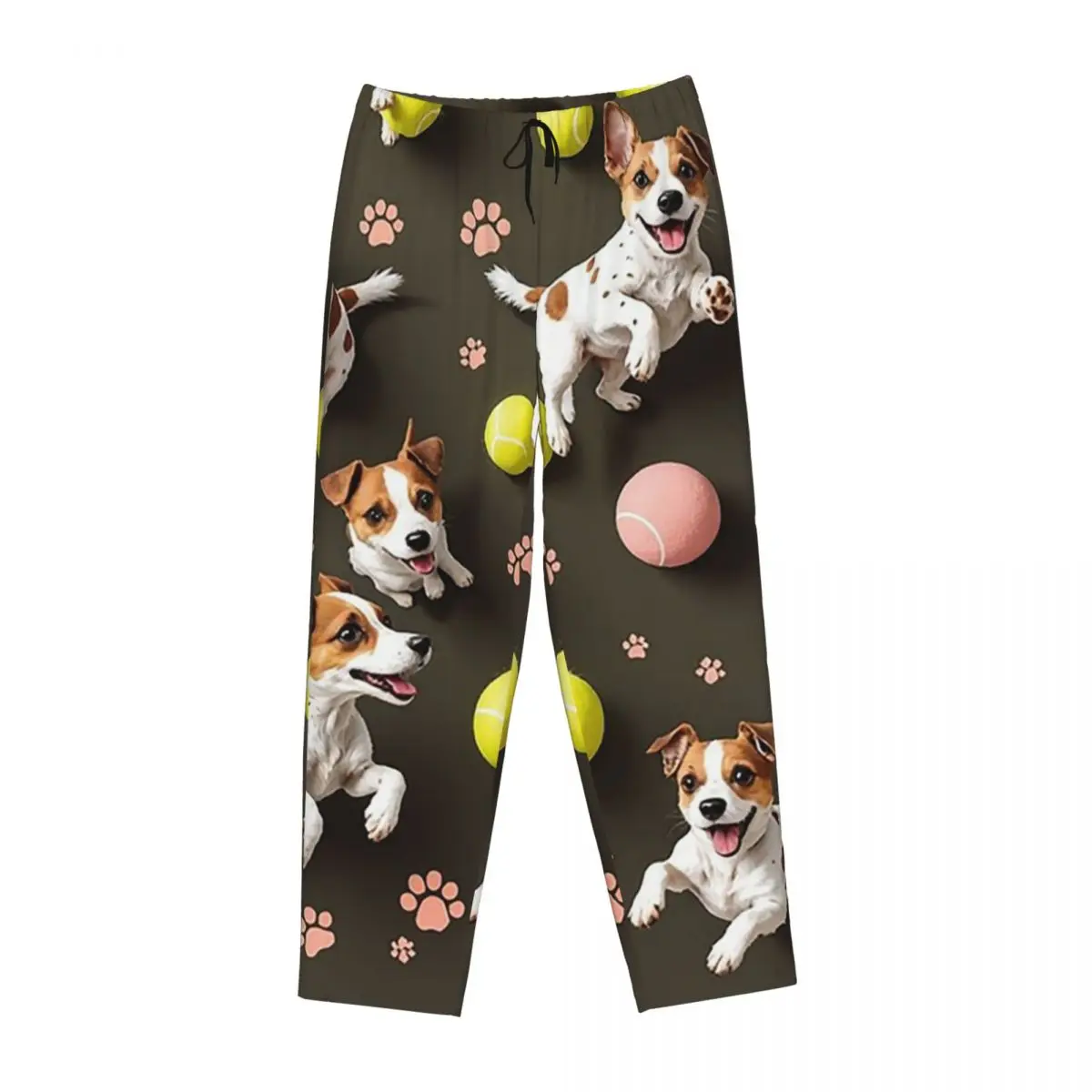 

Custom Jack Russell Terrier Dog Women Pajama Pants Lounge Sleep Sleepwear Bottoms with Pockets