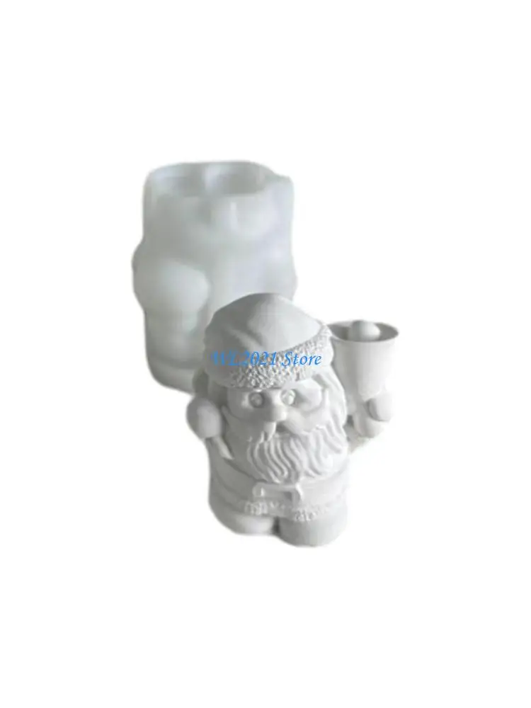 

G5GC Multifunctional Silicone Mold Santa Eposy Resin Mould Oranment for Craft