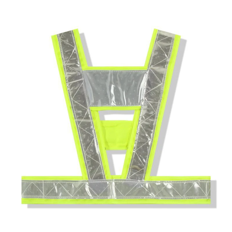 High Visibility MTB Cycling Safety Bicycle Bike Jacket Outdoor Sport Vest Traffic Light reflecting Clothing V-Shaped