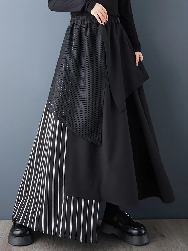 

K Sle асимметричная многослойная свободная юбка трапециевидной формы, модная универсальная юбка большого размера для женщин, повседневная одежда