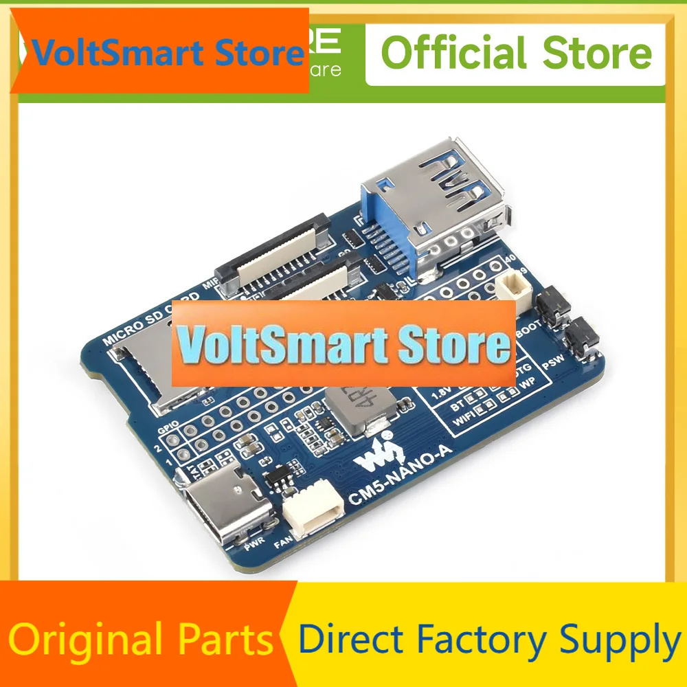 VoltSNano Base Board (A) For Raspberry Pi Compute Module 5, Same Size As The CM5
