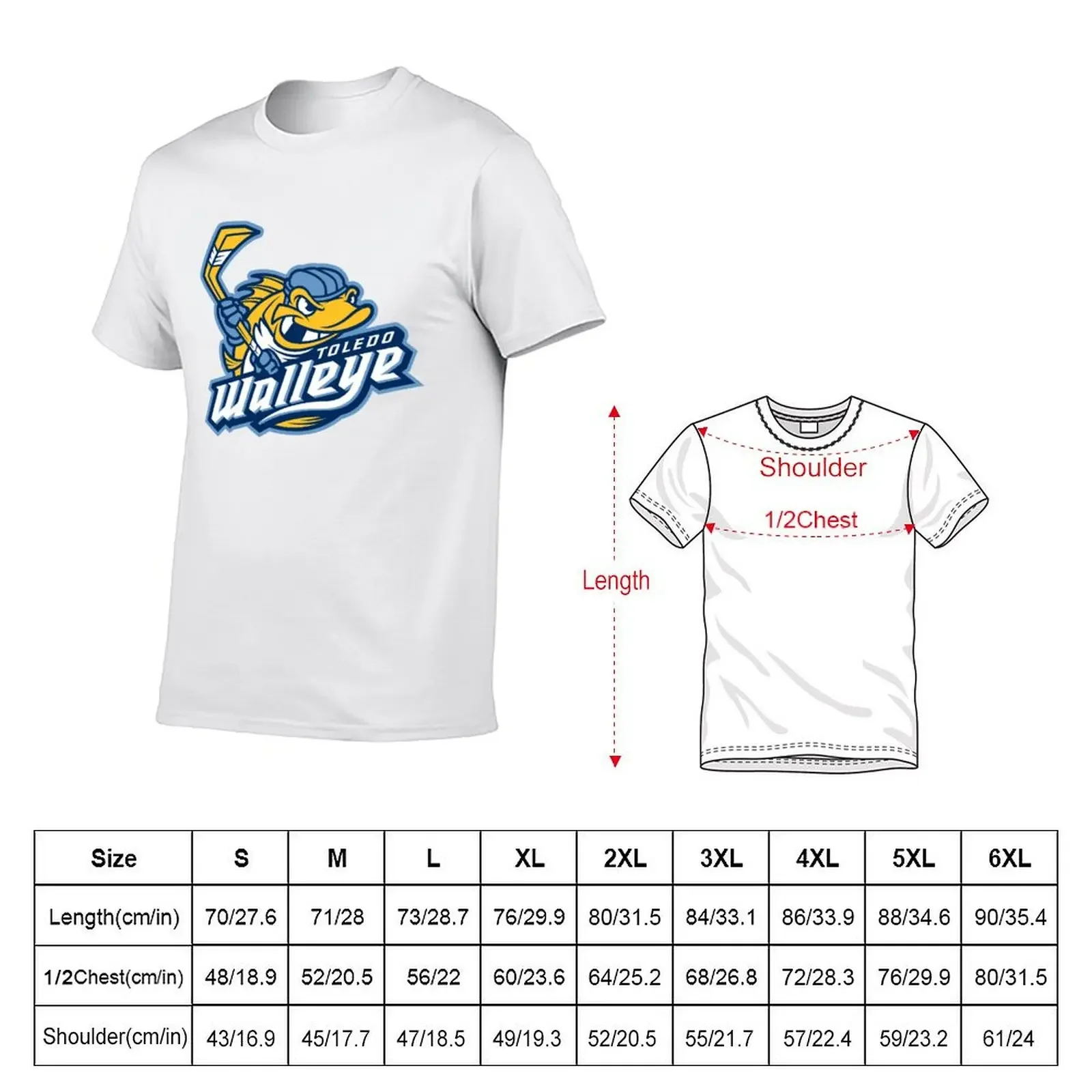 Toledo Walleye T-Shirt graphics custom shirt mens clothing