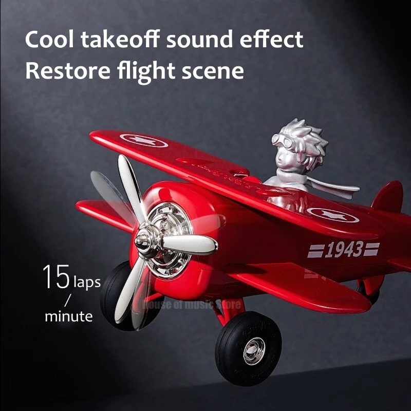 Desktop Retro Portable Small Boy Gift Little Prince Aircraft Speakers Wireless Bluetooth Stereo Soundbox High Quality Gift Box