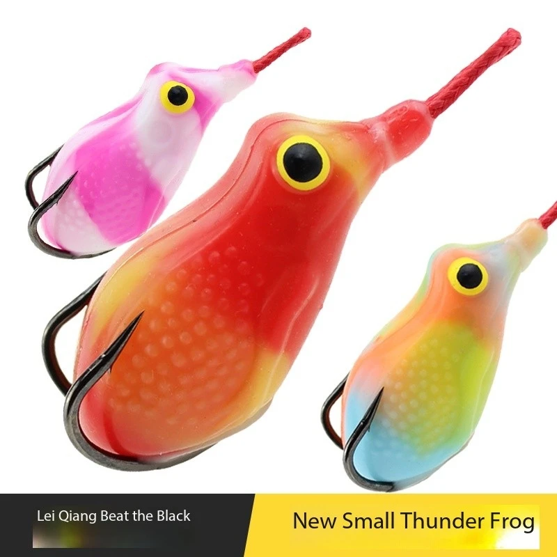 

Thunder Frog Road Asian Bait Long throw Floating Bait Mini Legged Frog Poison Toad Small Black Fish Special Modified Thumb Frog