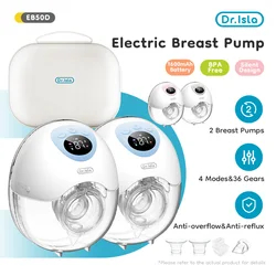 MAMIJOY 2Pcs Wearable Breast Pump Super Silent Hands Free Electric Breast Pump Comfort Milk Collector for Breastfeeding BPA free