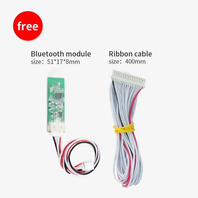 JiaBaiDa 3.2V LFP 3.7V NMC Smart BMS 3S 4S 12V 100A 120A 150A 200A with BT UART Heating Function