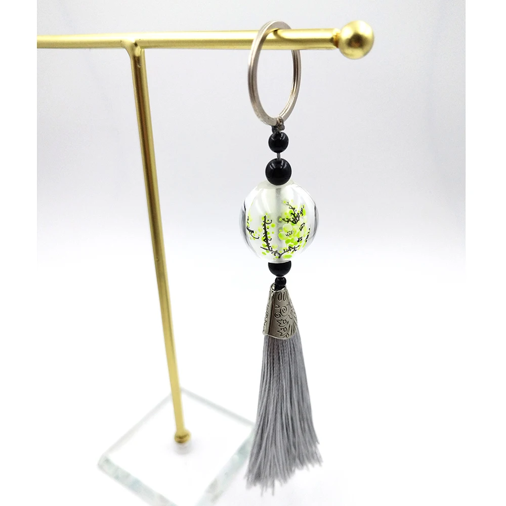 

Bead Tassel Pendant, Spherical Internalized Glass Pendant, Keychain, Bag Decoration Pendant Accessory