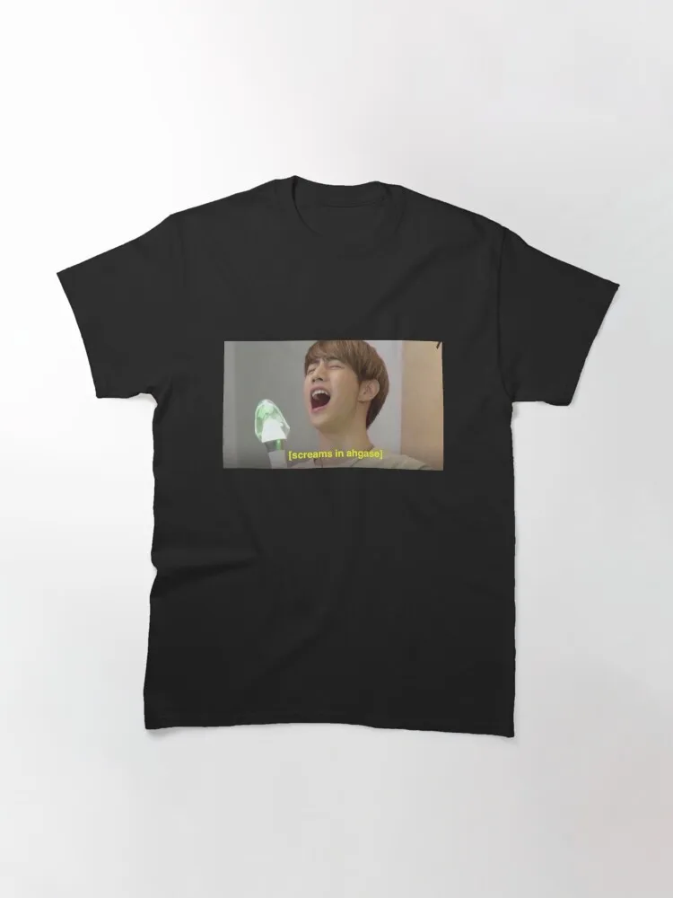 

GOT7 - Mark (Screams In Ahgase) Classic T-Shirt Casual O-Neck Tee Shirts Streetwear New Fashion Top Tees