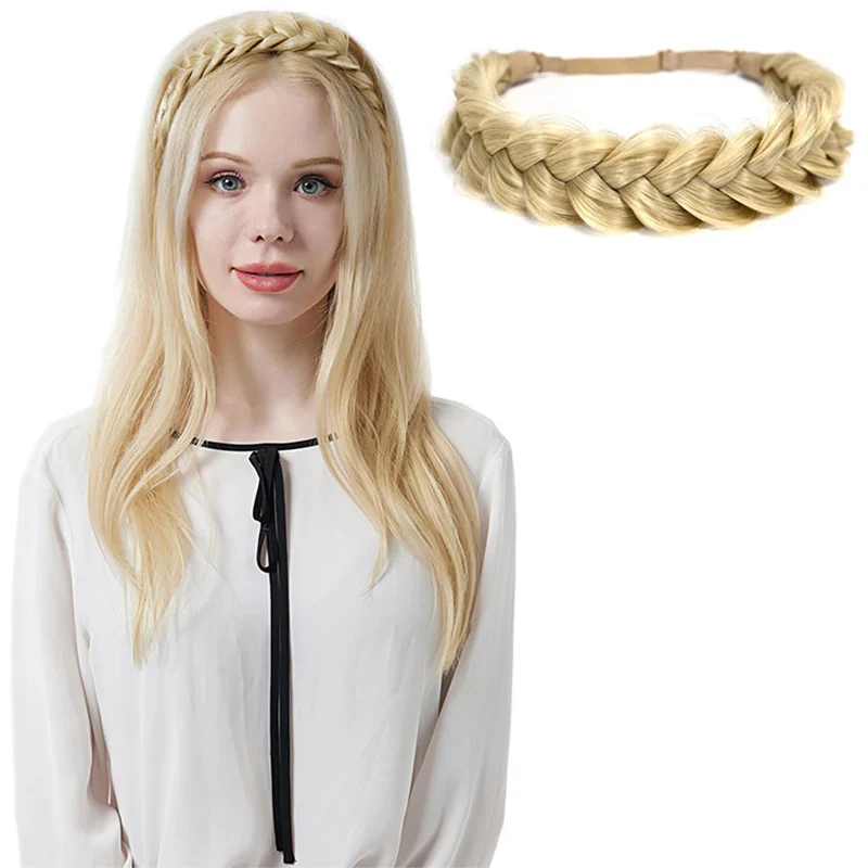 Headband elegante com elástico, estilo boêmio, leve e confortável, adequado para qualquer ocasião, menina mão insípido tecido