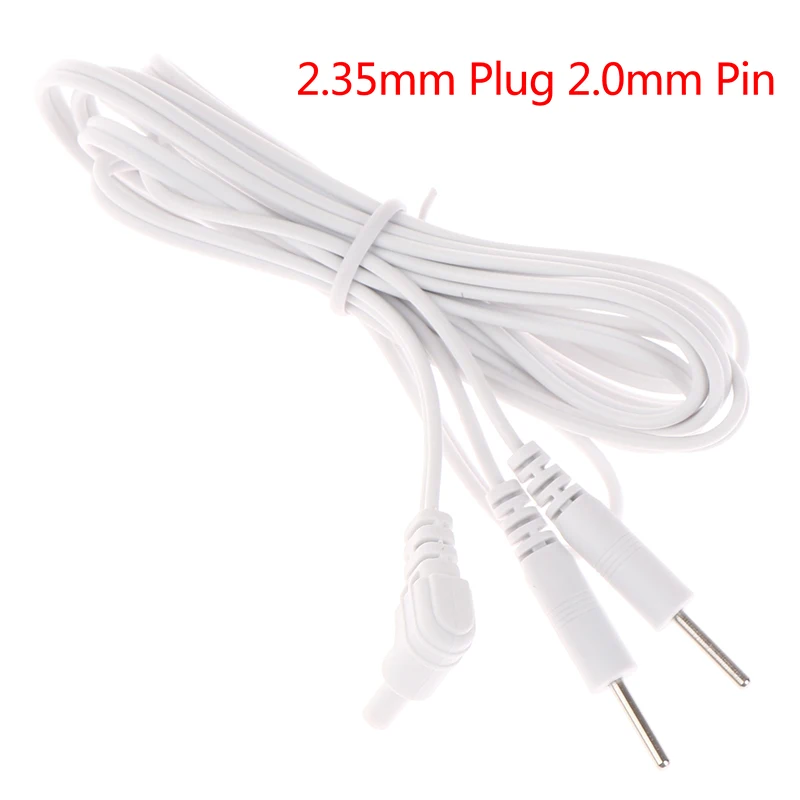 Electrode Lead Wire 2.5mm 4 Button Connecting Cables for Digital TENS Therapy Machine Massager Electrode Wire Plug Connect Cable