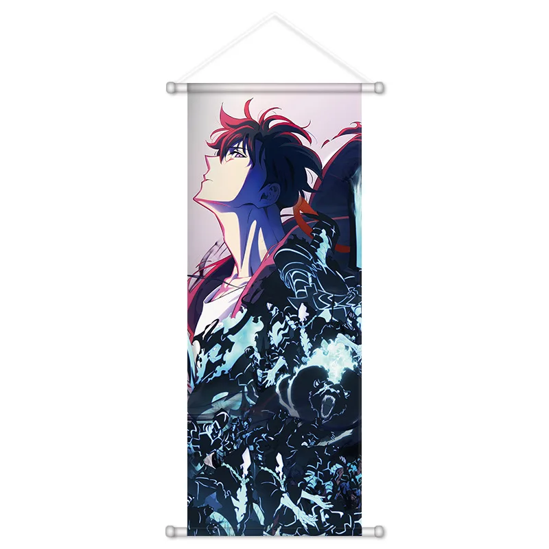 VIKAMA Dark Monster Blue Anime Wall Hanging Tapestry Fantasy Creature Art Cloth Poster for Bedroom Gaming Room Otaku Gift