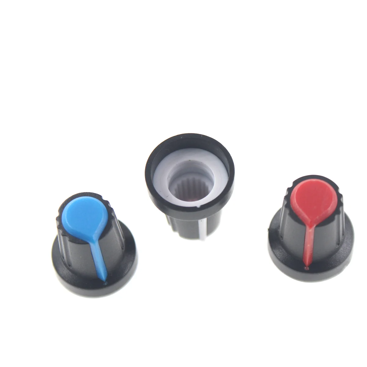 20PCS Dual color knob 15*17, one drop water sound plastic knob 6mm plum blossom shaft potentiometer panel C4 adjustment cap