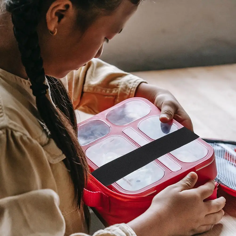 5 Pcs Aldult Lunch Box Strap Travel Boxes Cable Ties Pu Lunchbox Elastic Rope