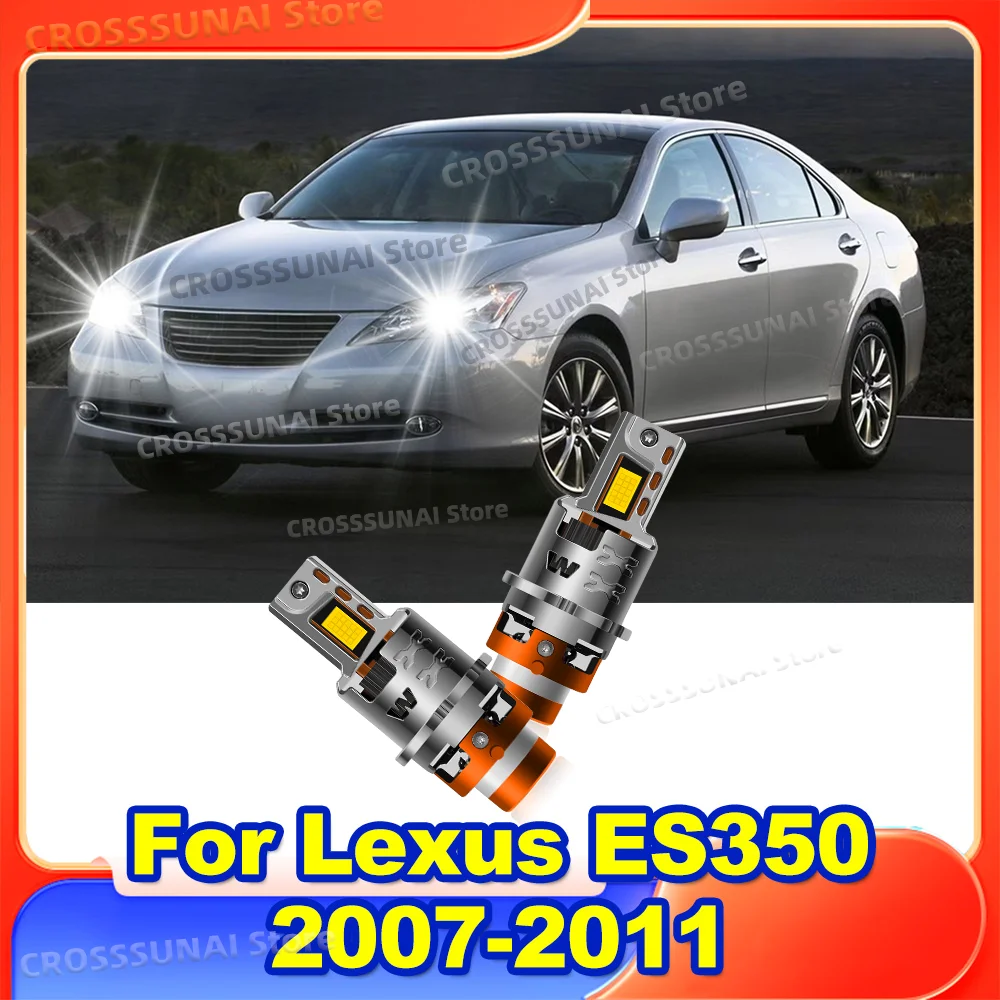 

2Pcs LED Car Headlight Bulb 1:1 Turbo Xenon 6000K Auto Lamp For Lexus ES350 2007 2008 2009 2010 2011