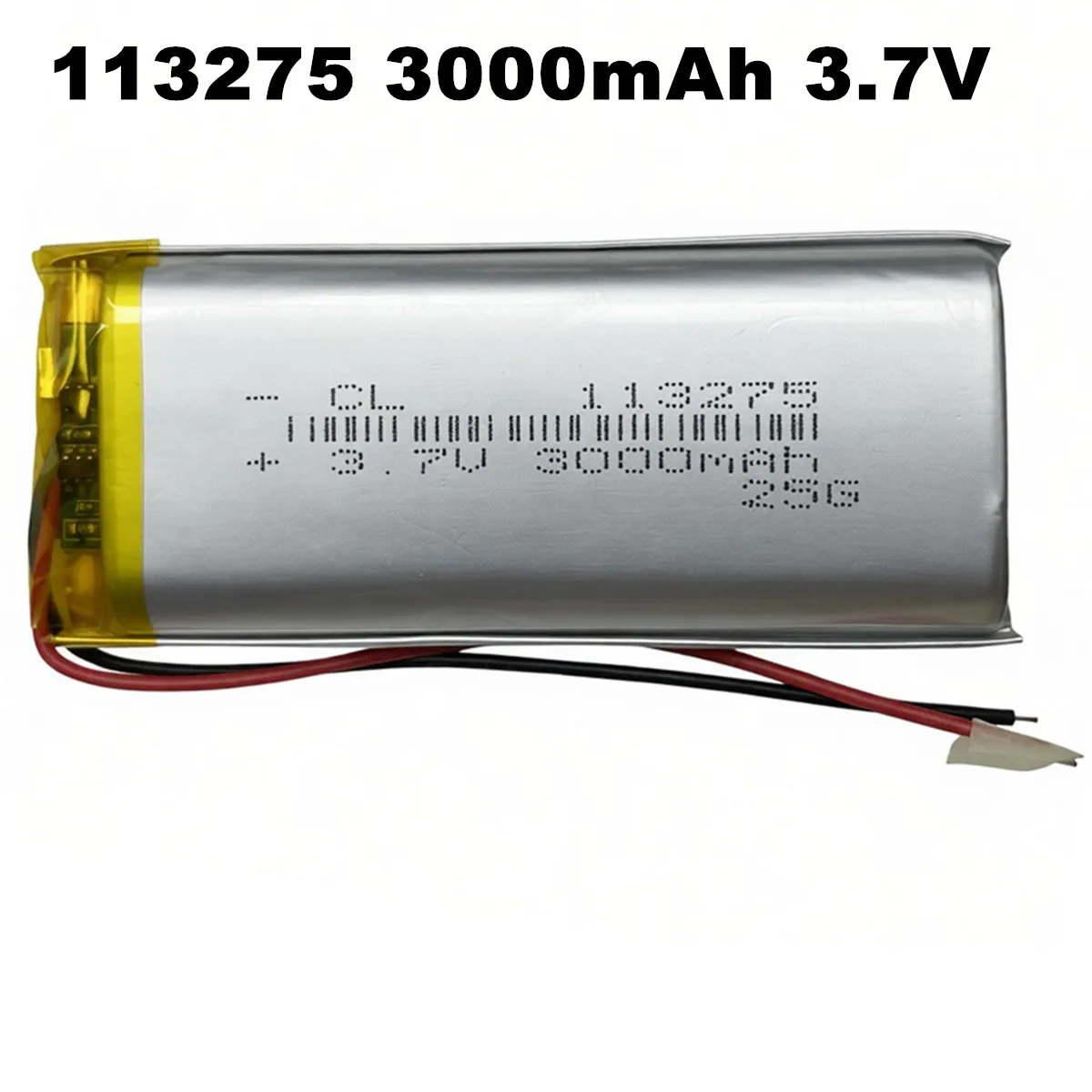 3.7V 3000mAh 113275 Lithium Polymer LiPo Rechargeable Battery Cells For Bluetooth Headsets LED Light Heater Fingerprint Lock