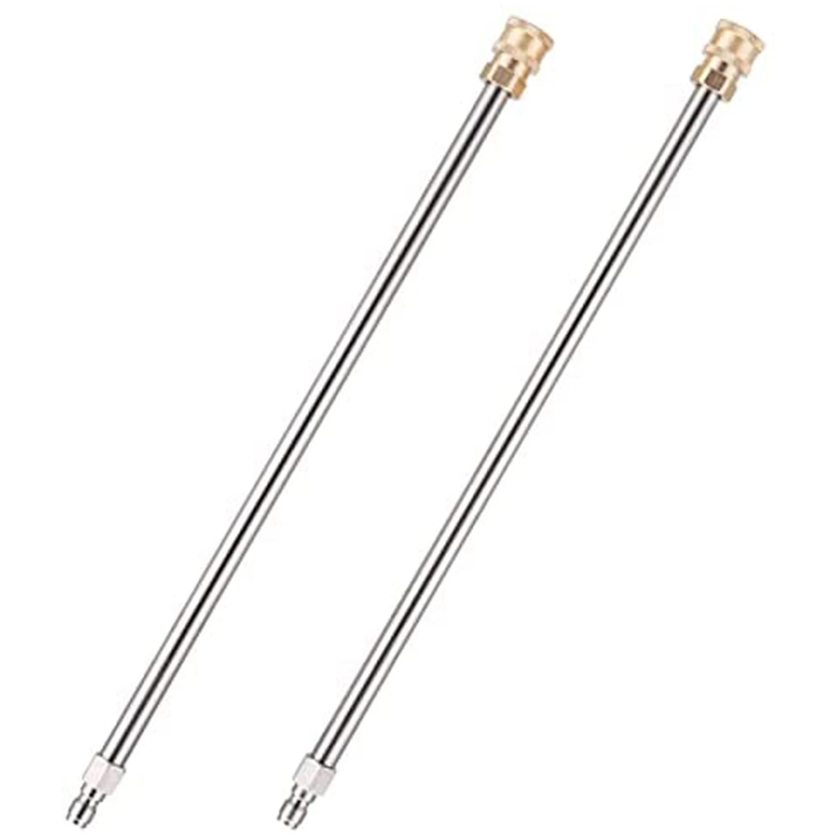 Power Washer Extension Wand 17 Inch Stainless Steel Pressure Washer Lance with 1/4 Inch Quick Connect 2 Pack