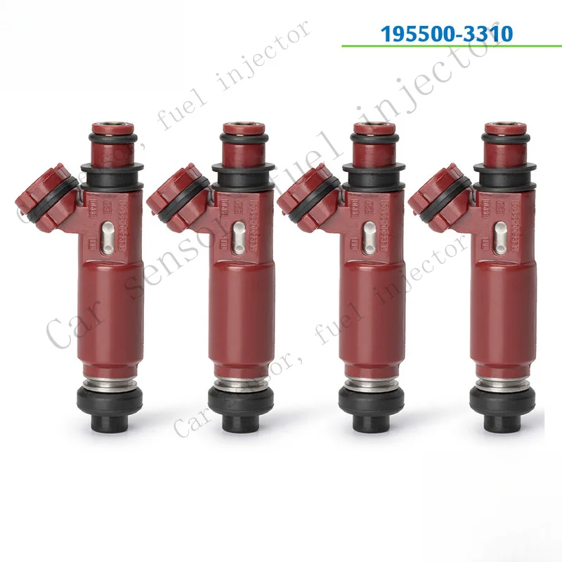 Q+ 4 Pack of Fuel Injectors 195500-3310 for 1999-2001 Mazda Miata 1.8L I4 1839CC