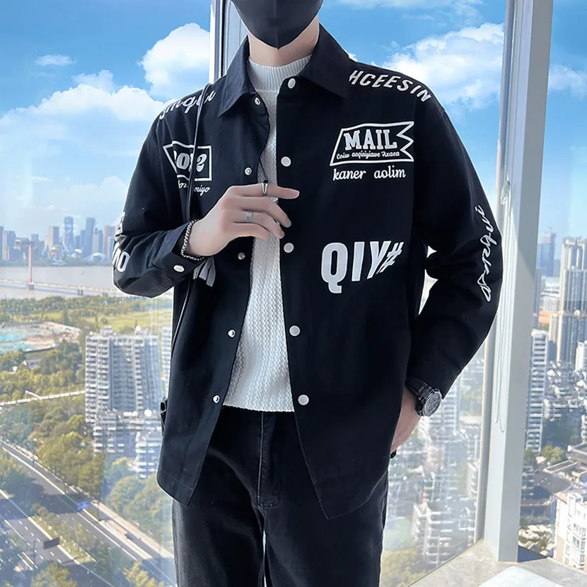 

Мужская мотоциклетная куртка American Sle: весенне-осенняя, с принтом, повседневная, ветрозащитная, с длинными рукавами, из джинсовой ткани